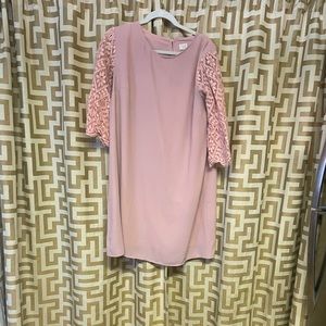 Beautiful pink dress.